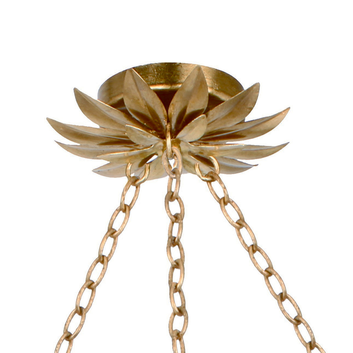 Alysa Semi-Flush 30", Antique Gold