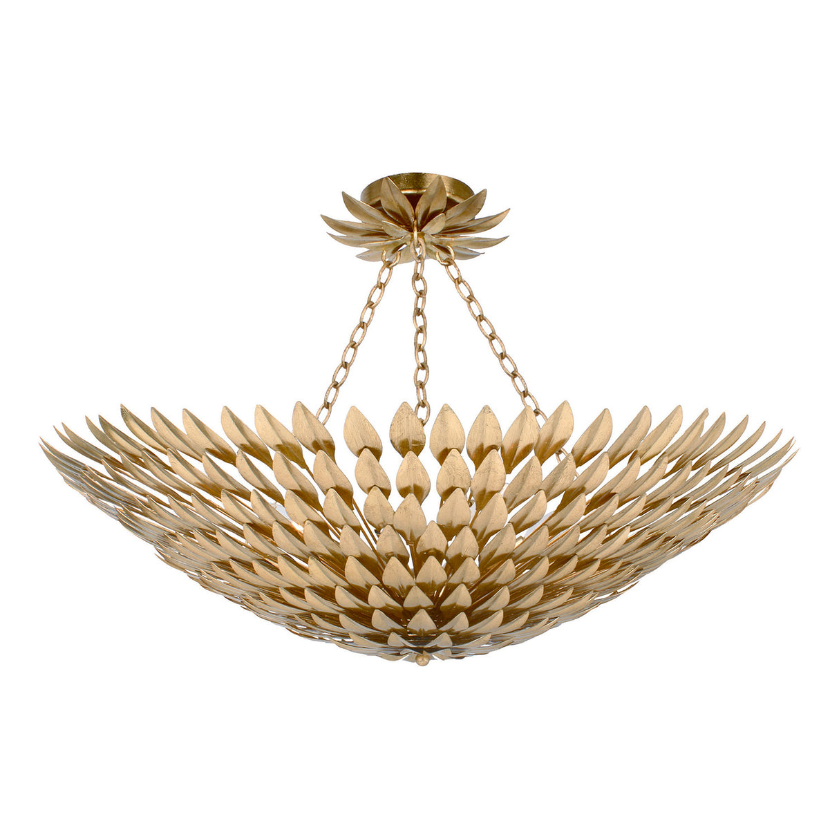 Alysa Semi-Flush 30", Antique Gold