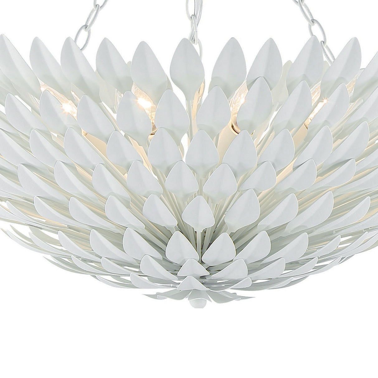 Alysa Semi-Flush 30", Matte White