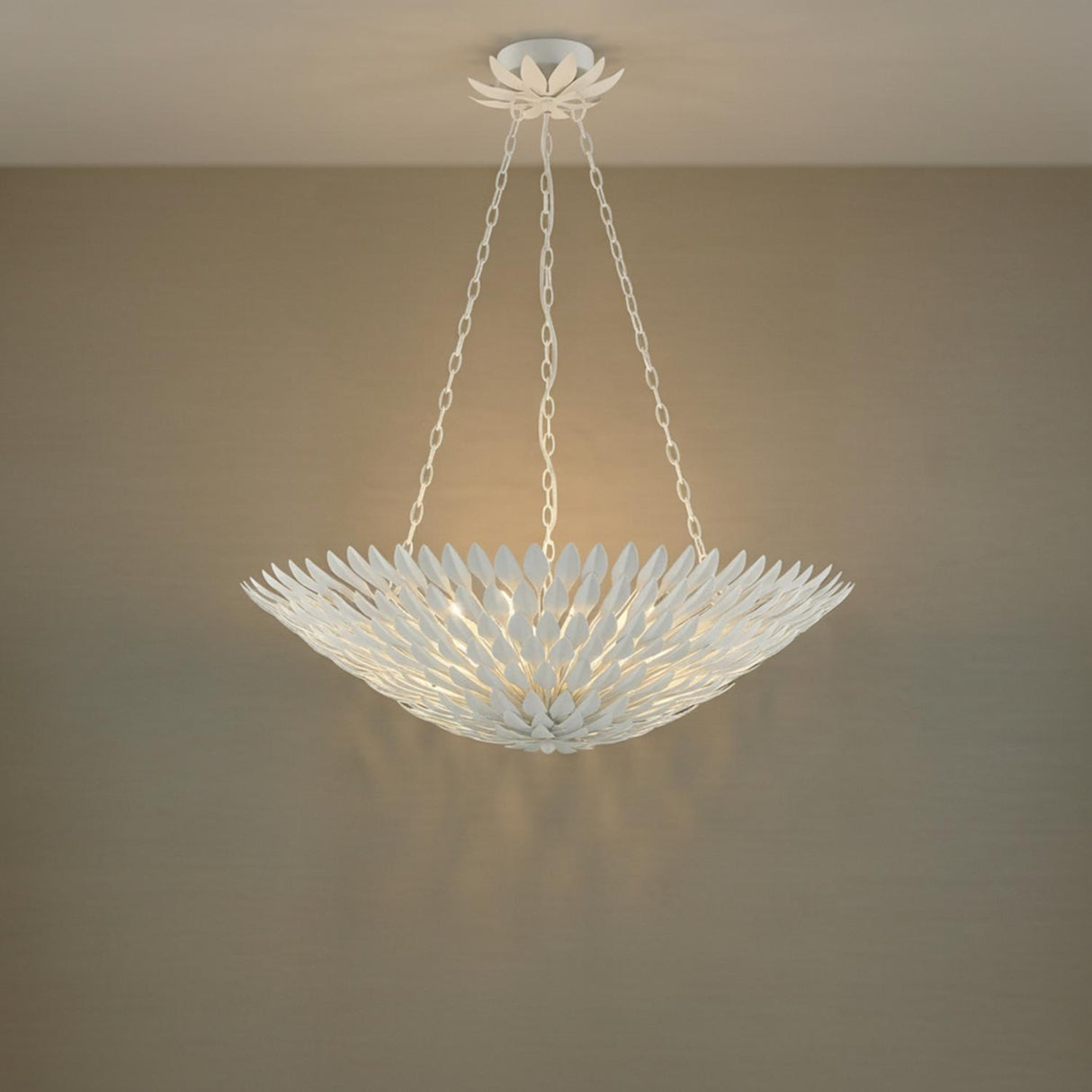 Alysa Pendant 30", Matte White for Transitional home with White walls