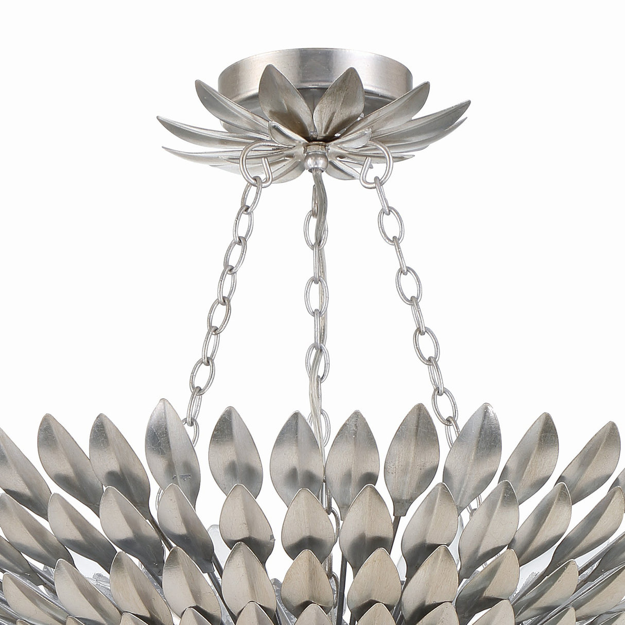 Alysa Semi-Flush 30", Antique Silver
