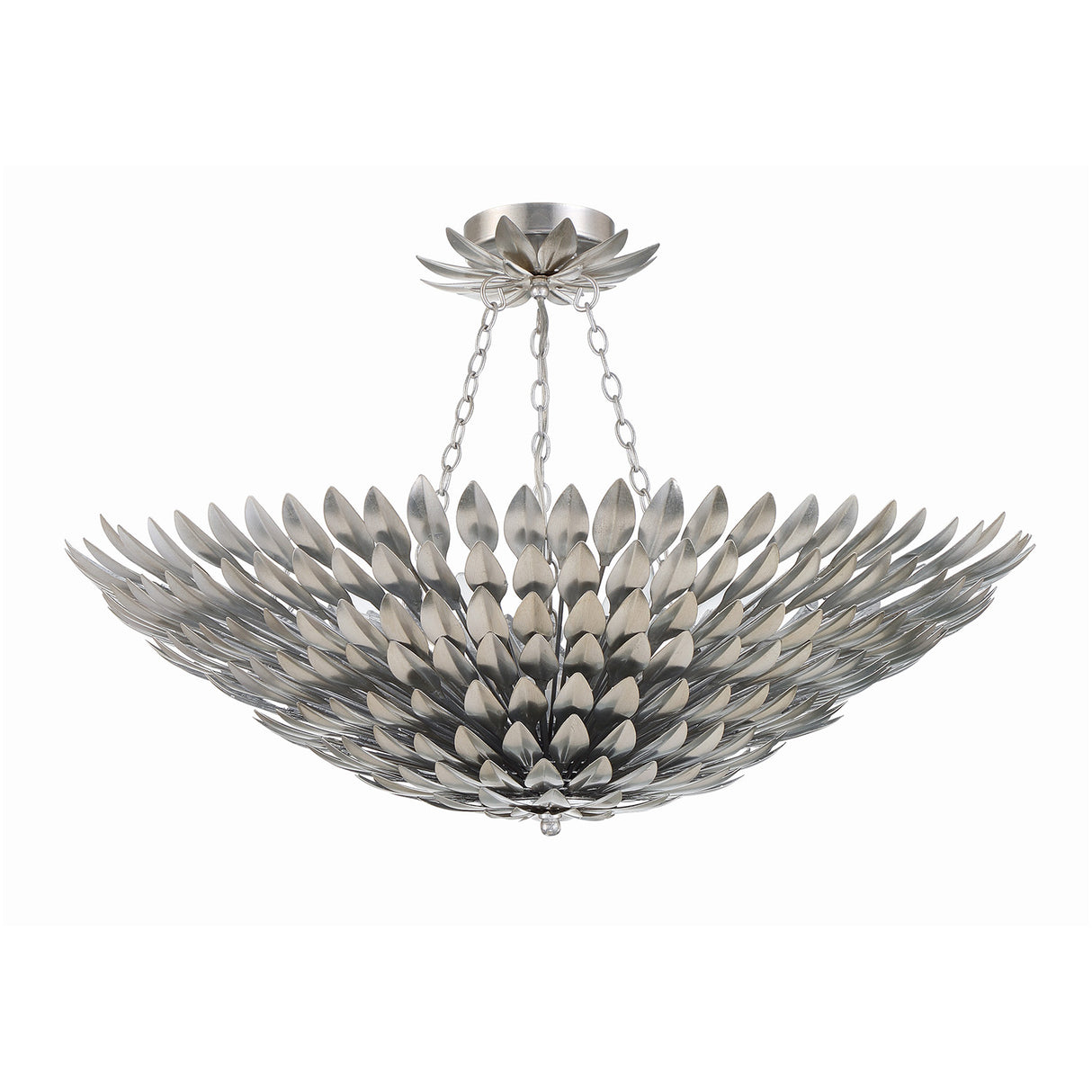 Alysa Semi-Flush 30", Antique Silver