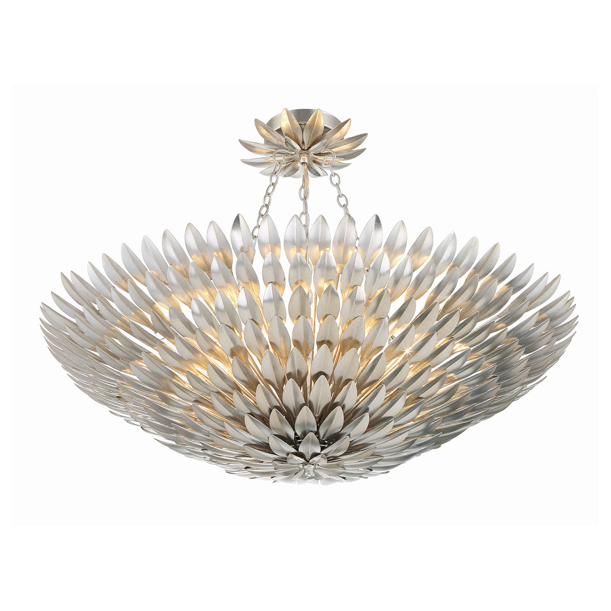 Alysa Semi-Flush 30", Antique Silver