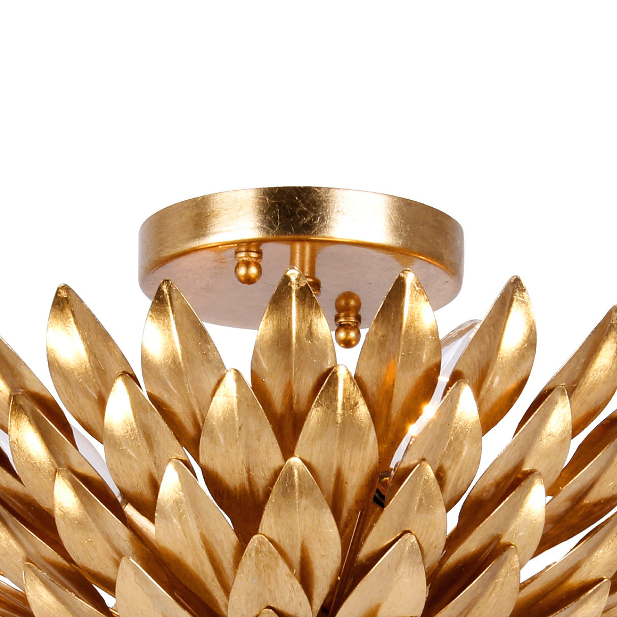 Alysa Semi-Flush 16”, Antique Gold