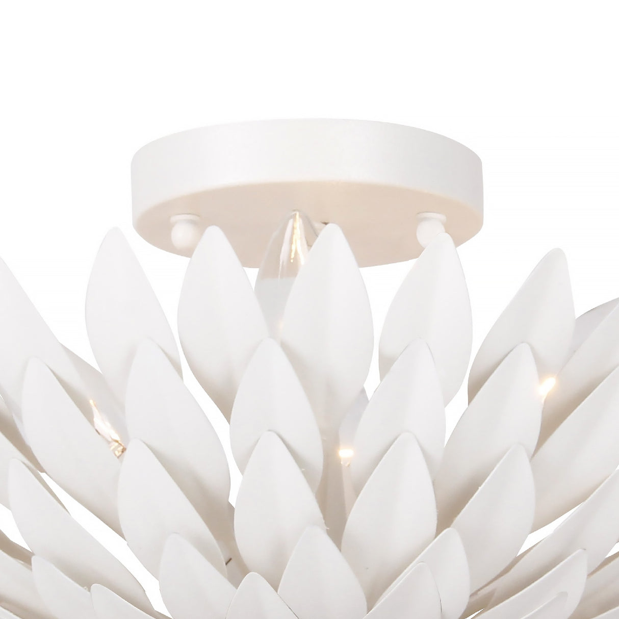 Alysa Semi-Flush 16”, Matte White