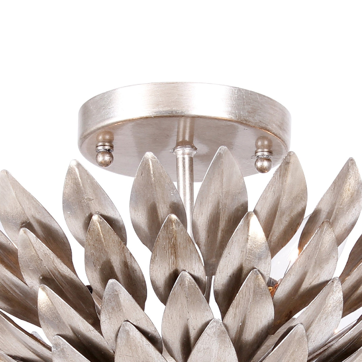 Alysa Semi-Flush 16”, Antique Silver