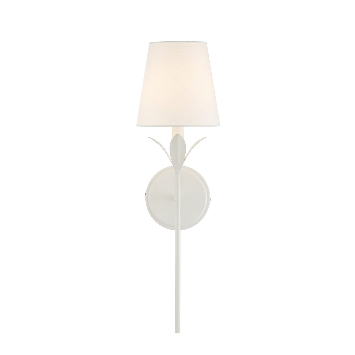 Alice Single Wall Sconce 21", Matte White
