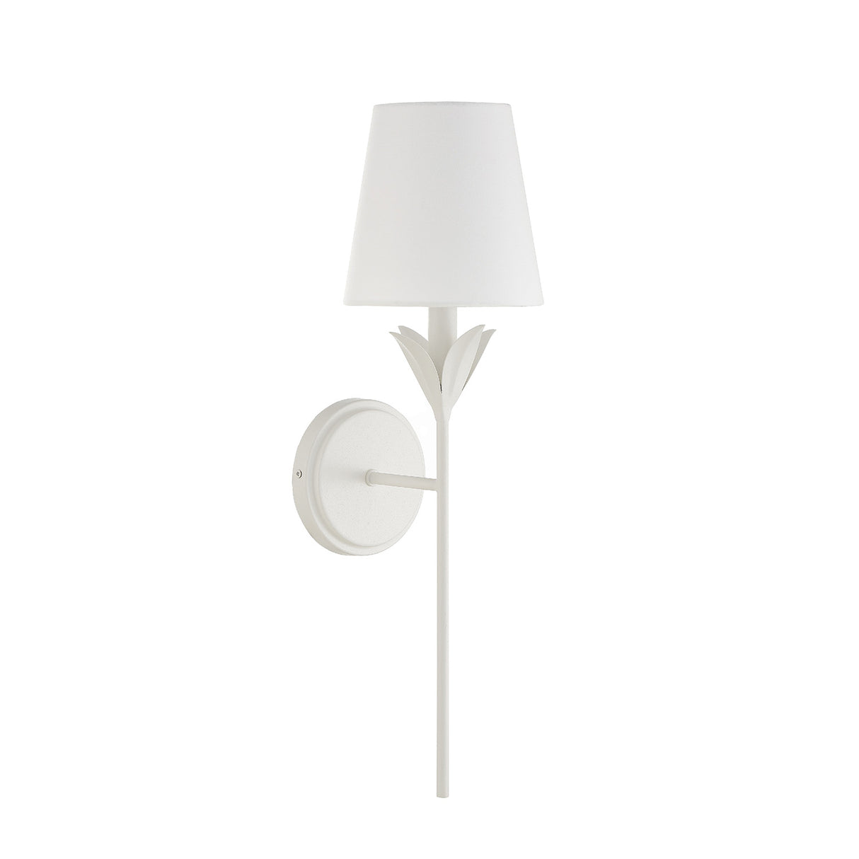 Alice Single Wall Sconce 21", Matte White
