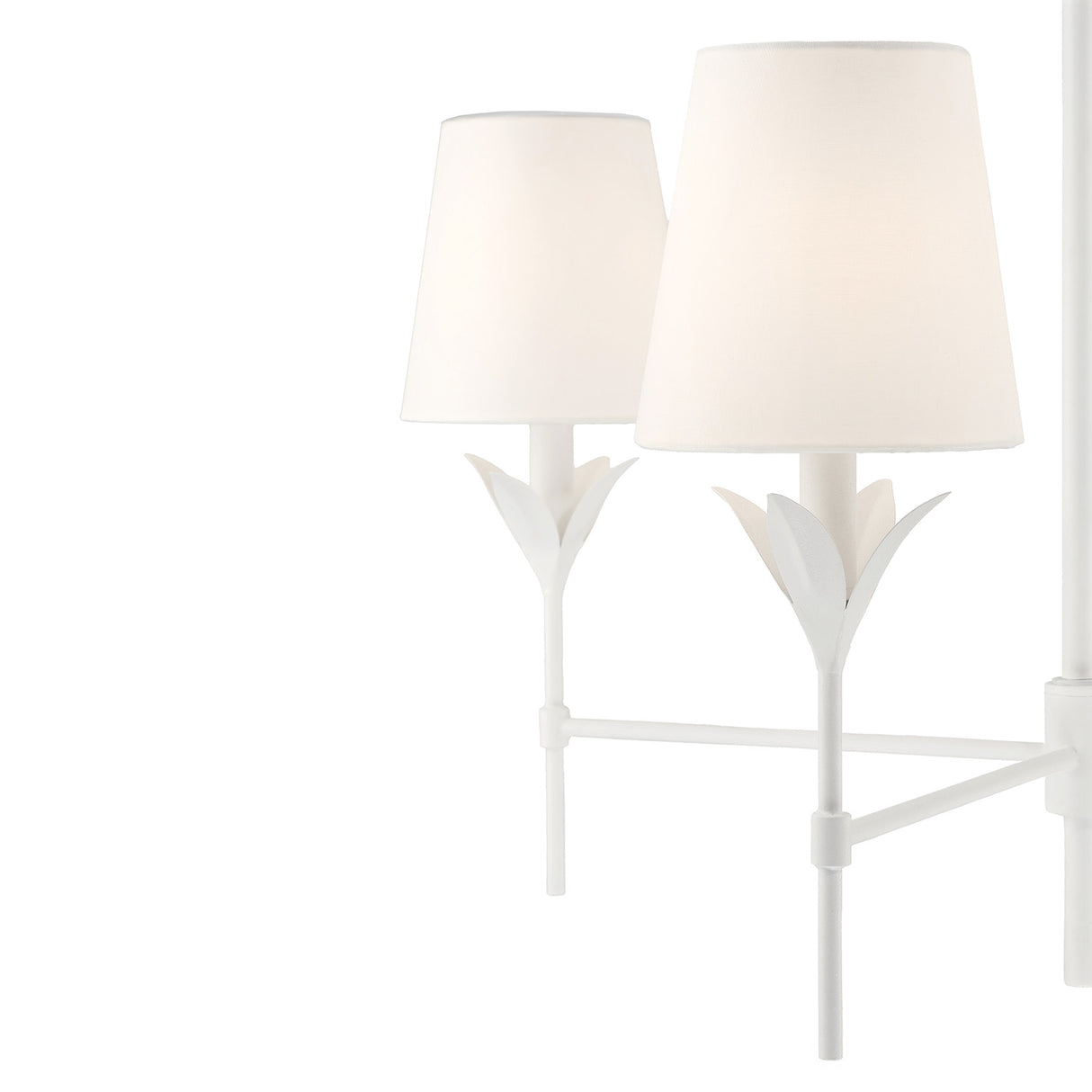 Alice 4 Light Chandelier 28", Matte White