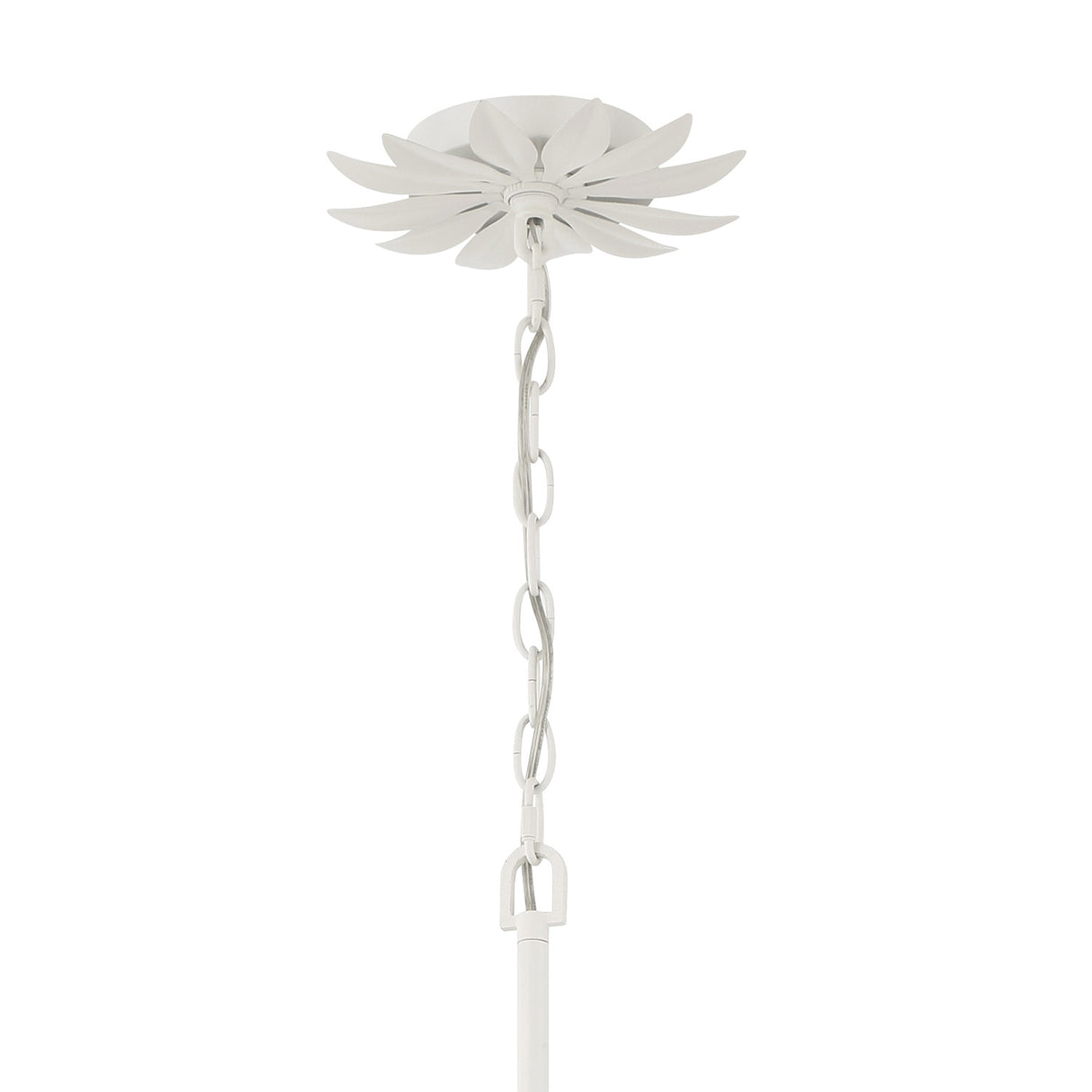 Alice 6 Light Chandelier 32", Matte White