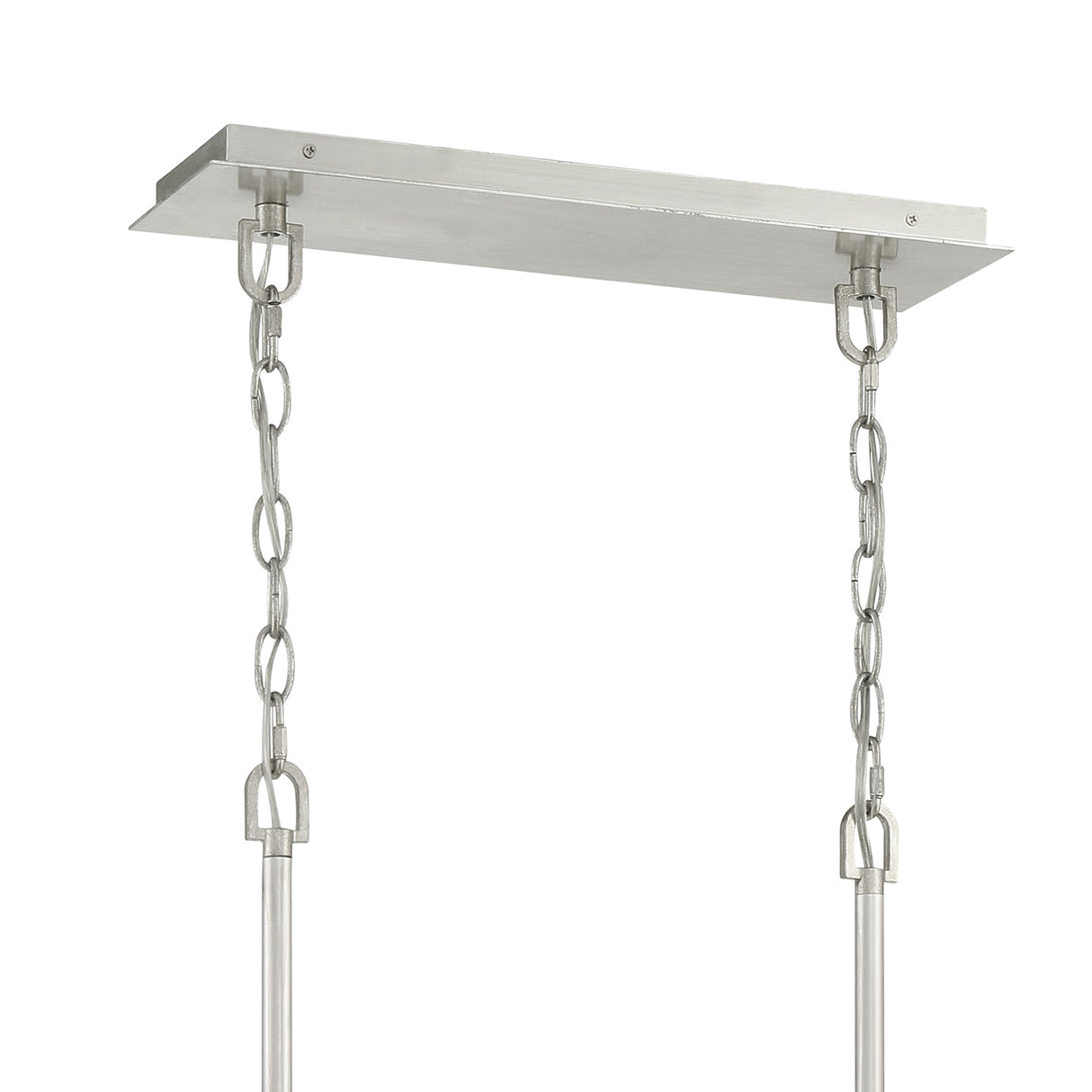 Alice 5 Light Linear Chandelier 53", Antique Silver