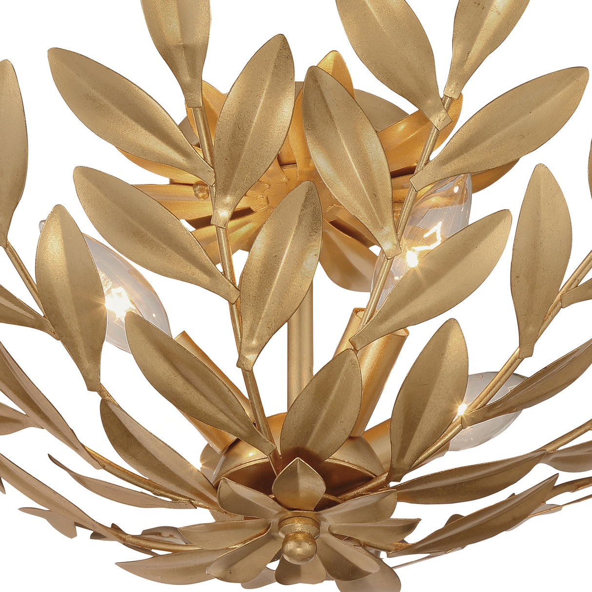 Alison Semi-Flush 21", Antique Gold