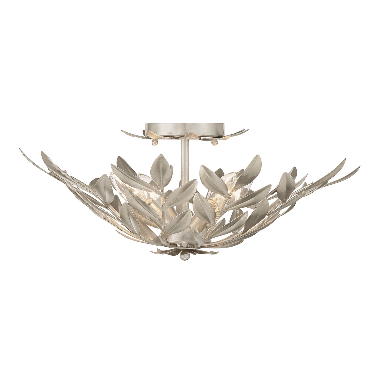 Alison Semi-Flush 21", Antique Silver