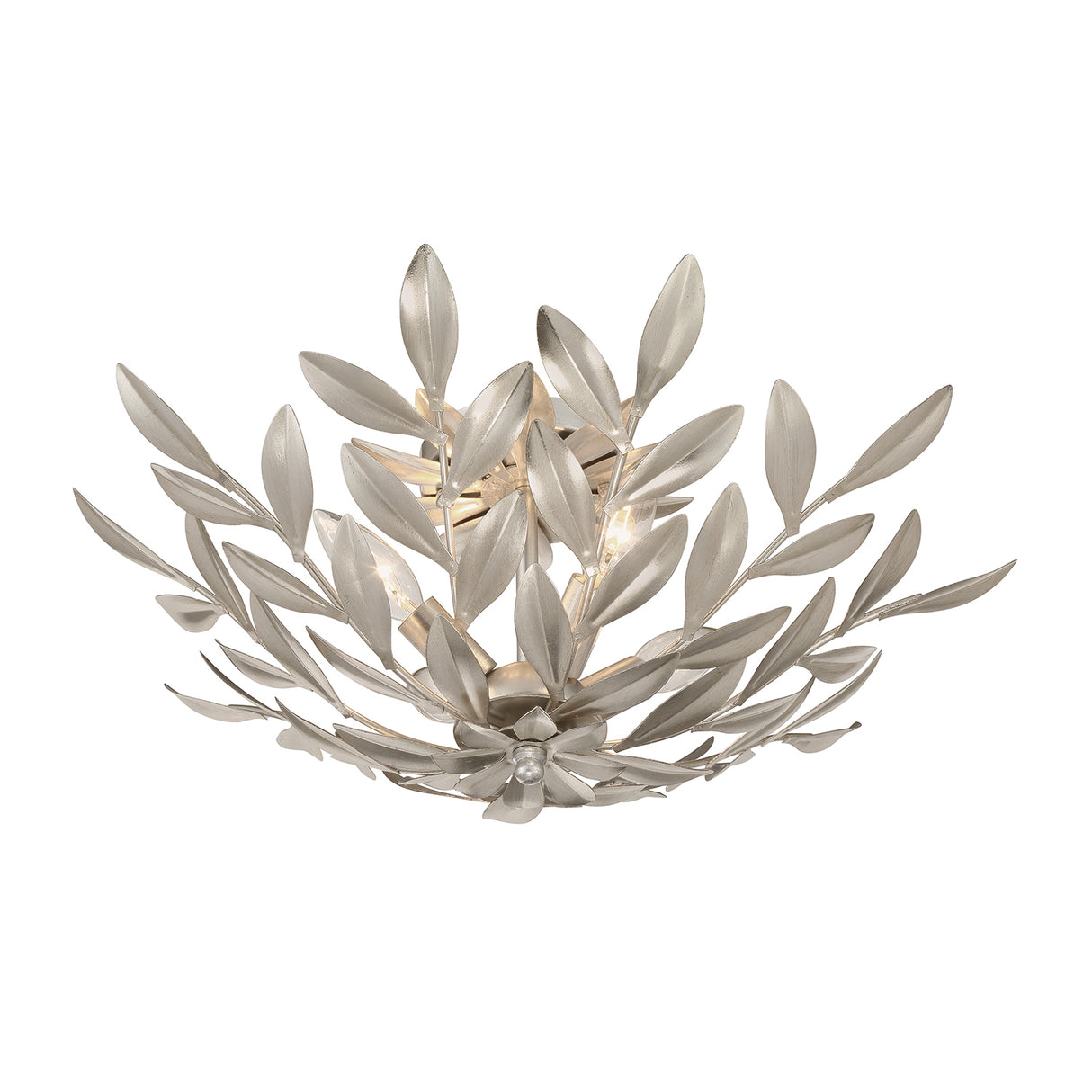 Alison Semi-Flush 21", Antique Silver
