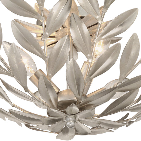 Alison Semi-Flush 21", Antique Silver