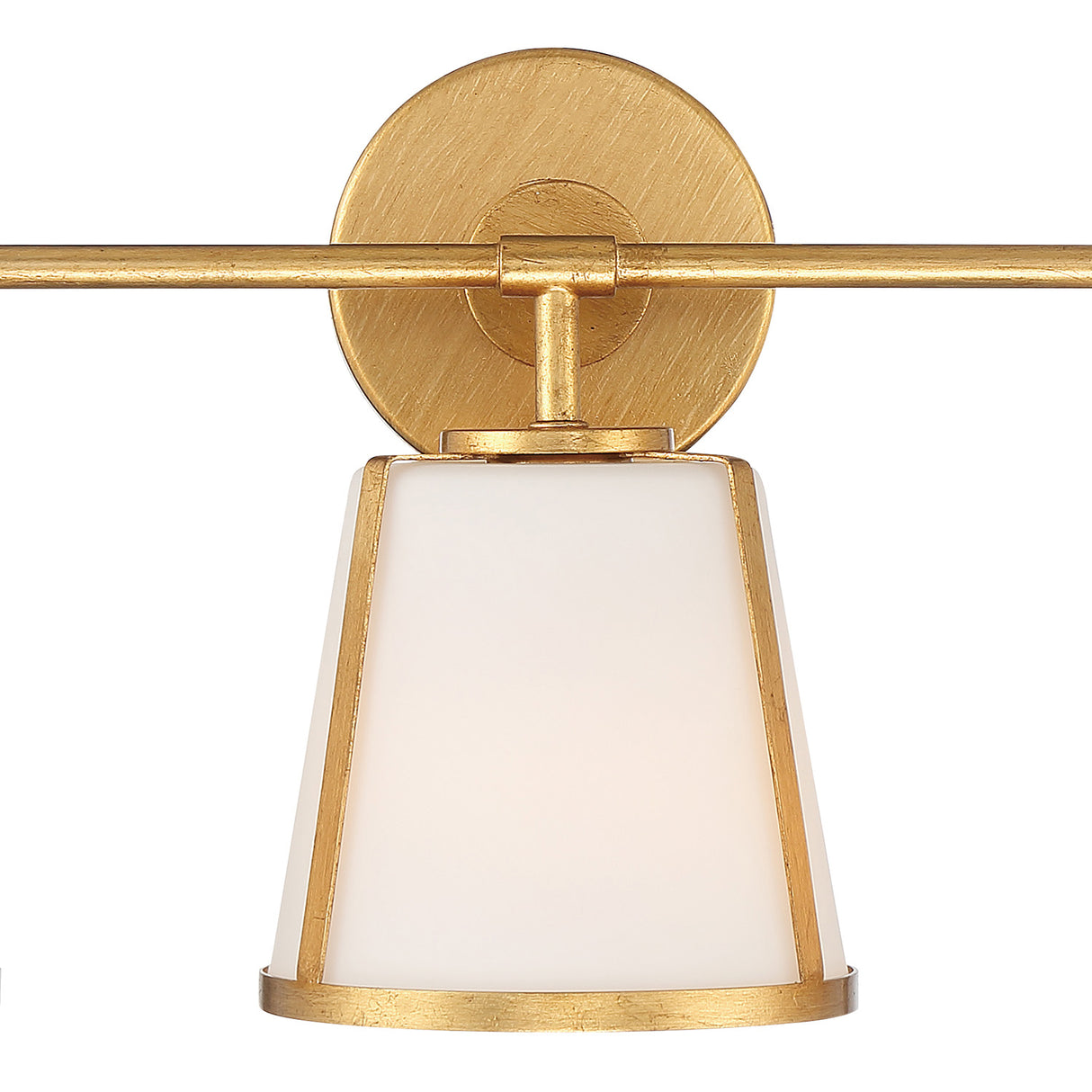 Hoyt 3 Light Vanity, Antique Gold with Opal Glass