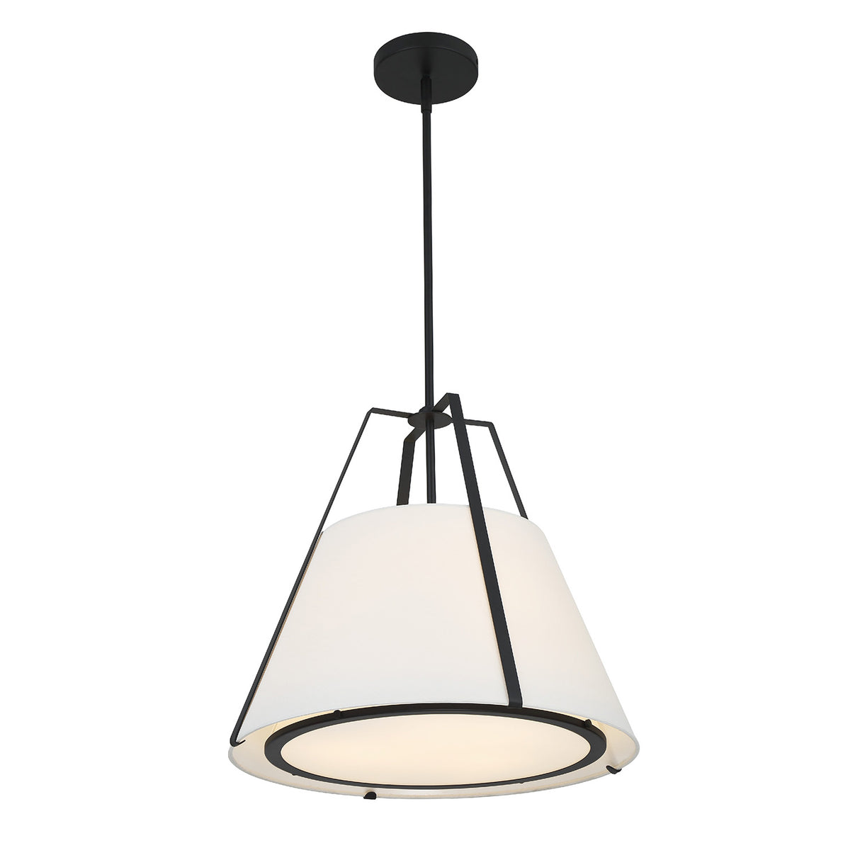 Hoyt Large Conical Pendant 20", Black