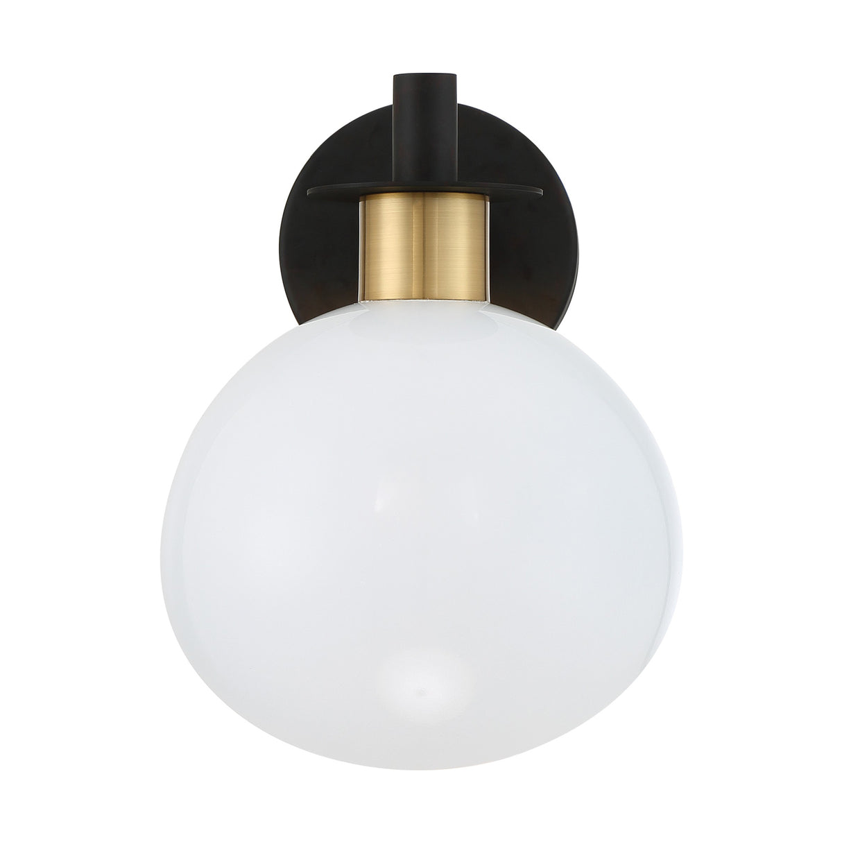 Remy Wall Sconce, White, Black and Brass