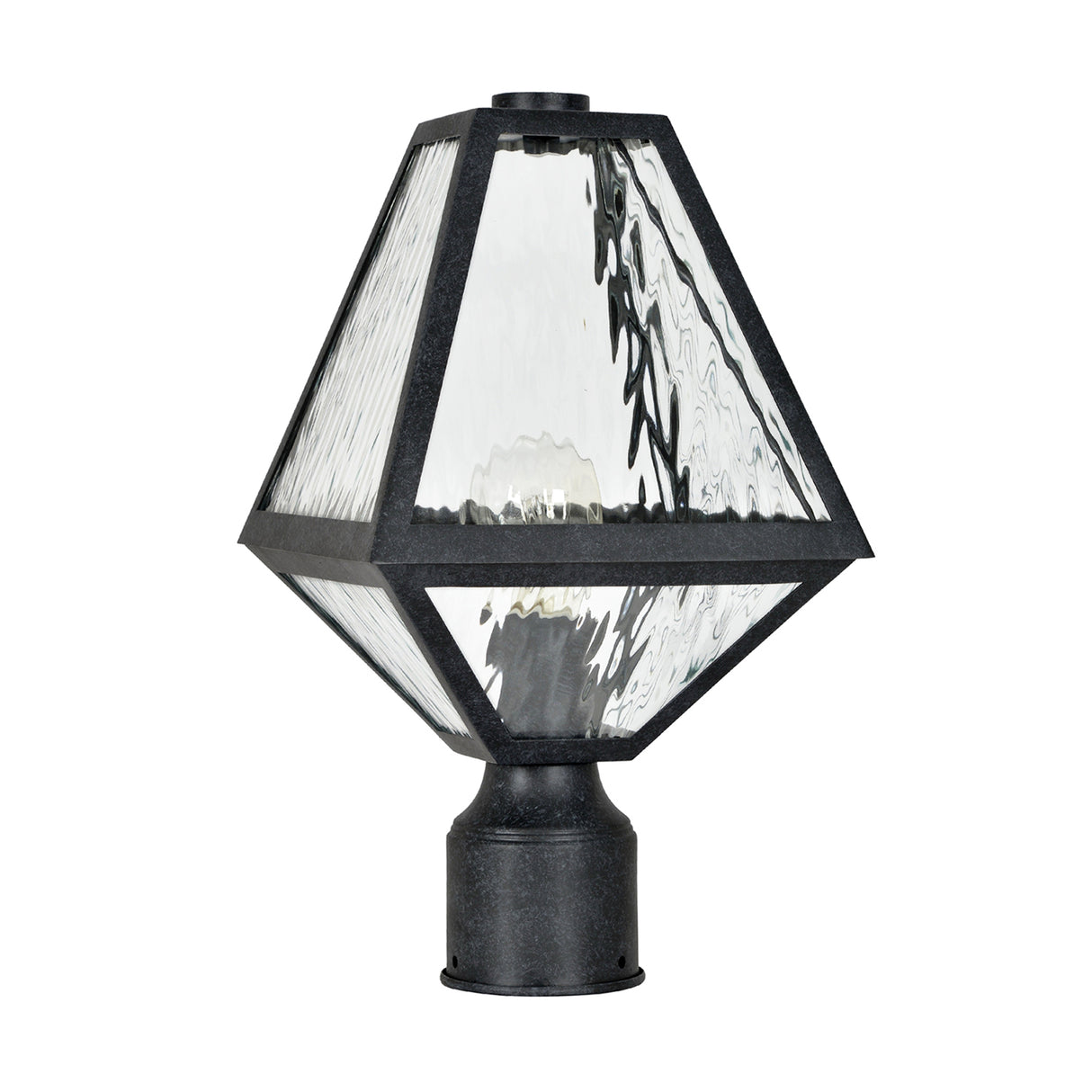 Emmett Outdoor Post Light 16", Black Charcoal