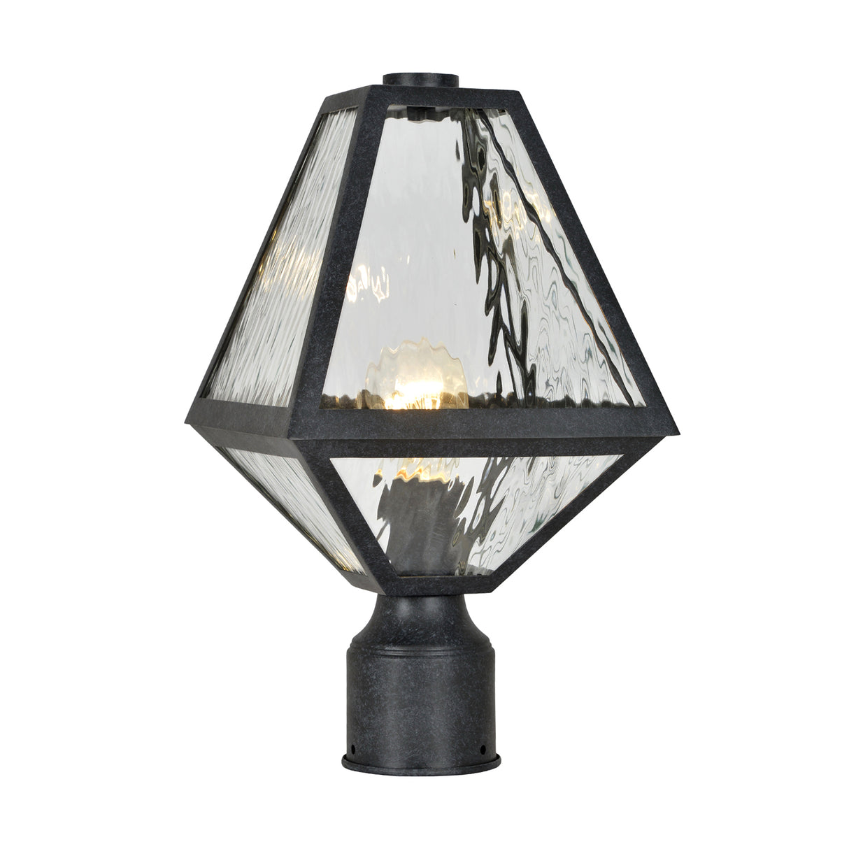 Emmett Outdoor Post Light 16", Black Charcoal