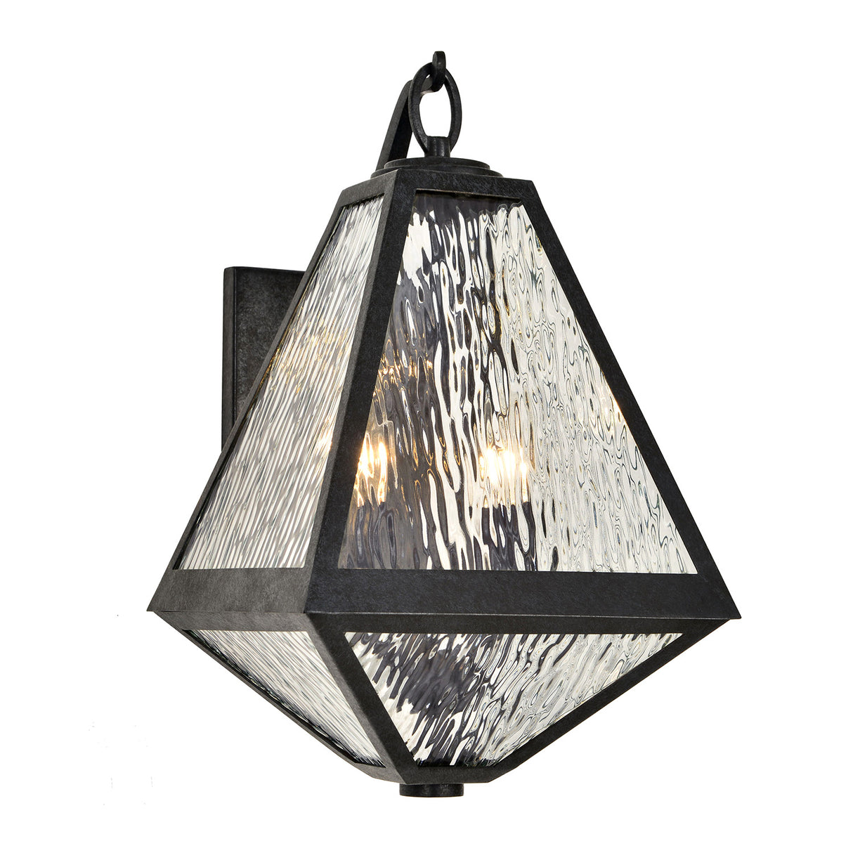 Emmett Outdoor Wall Light, Medium 17" Black Charcoal