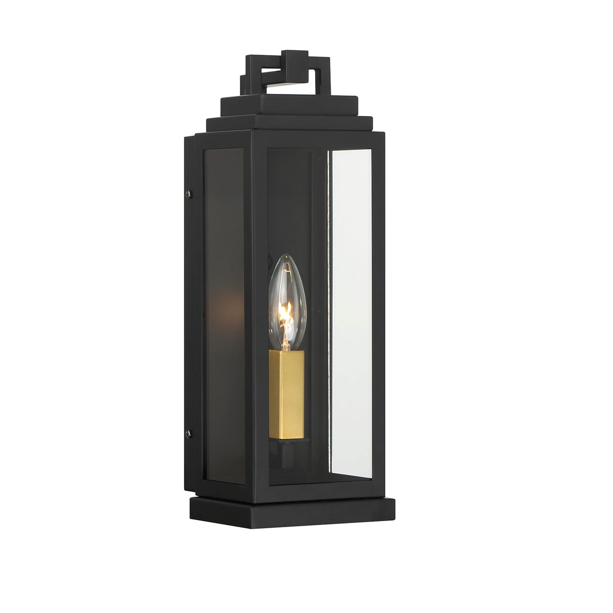 Easton Outdoor Wall Light, Small 14" Black
