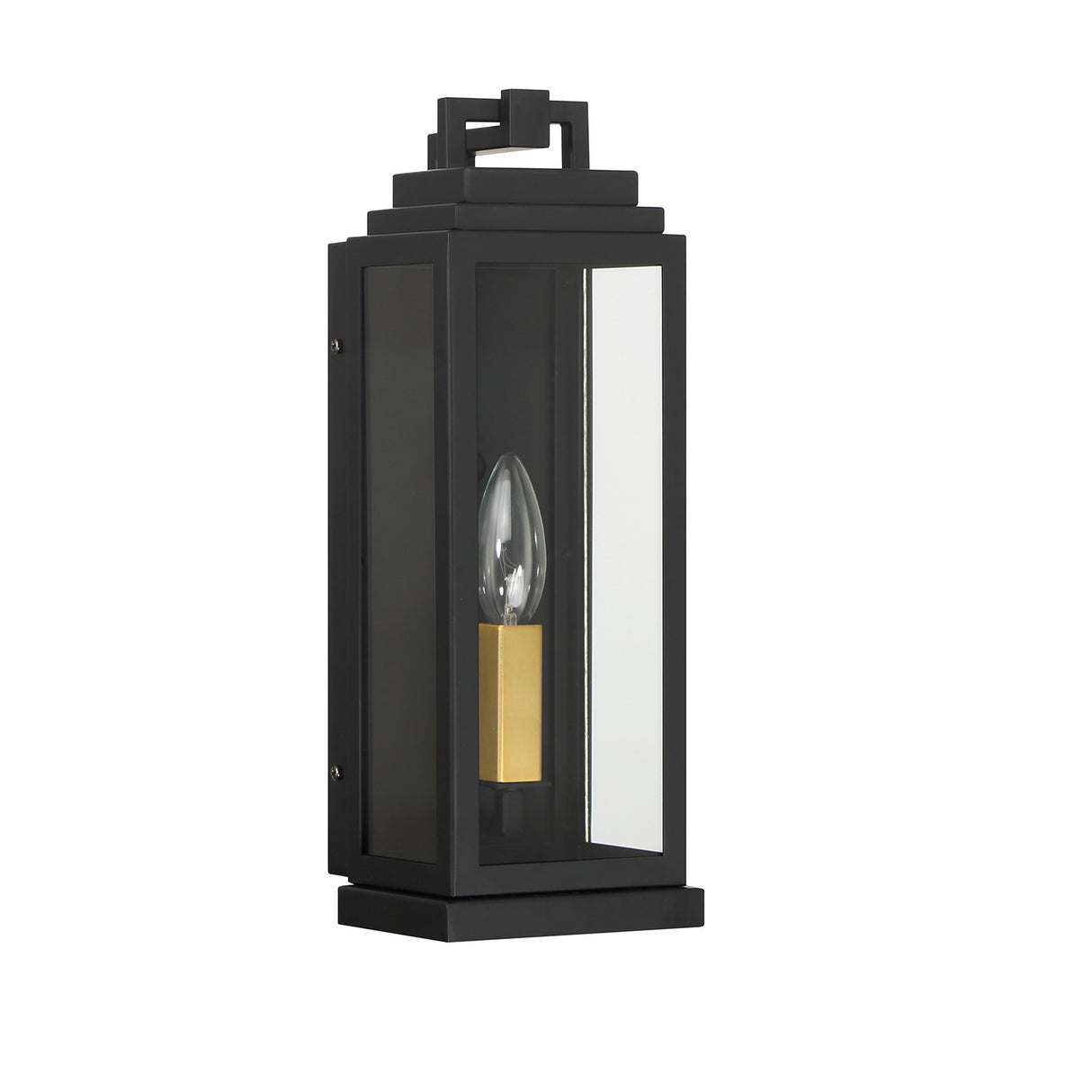 Easton Outdoor Wall Light, Small 14" Black