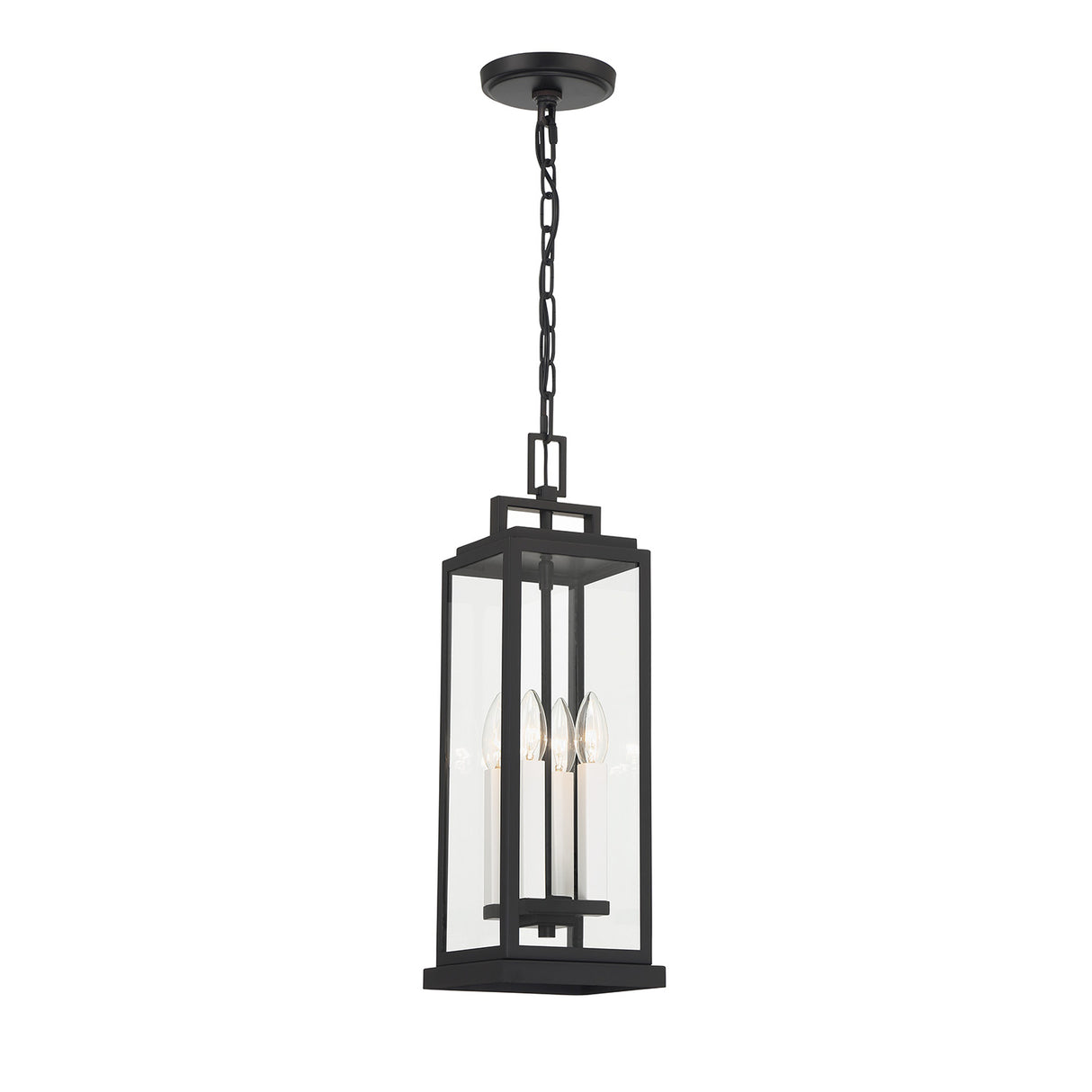 Easton Outdoor Hanging Light, Black
