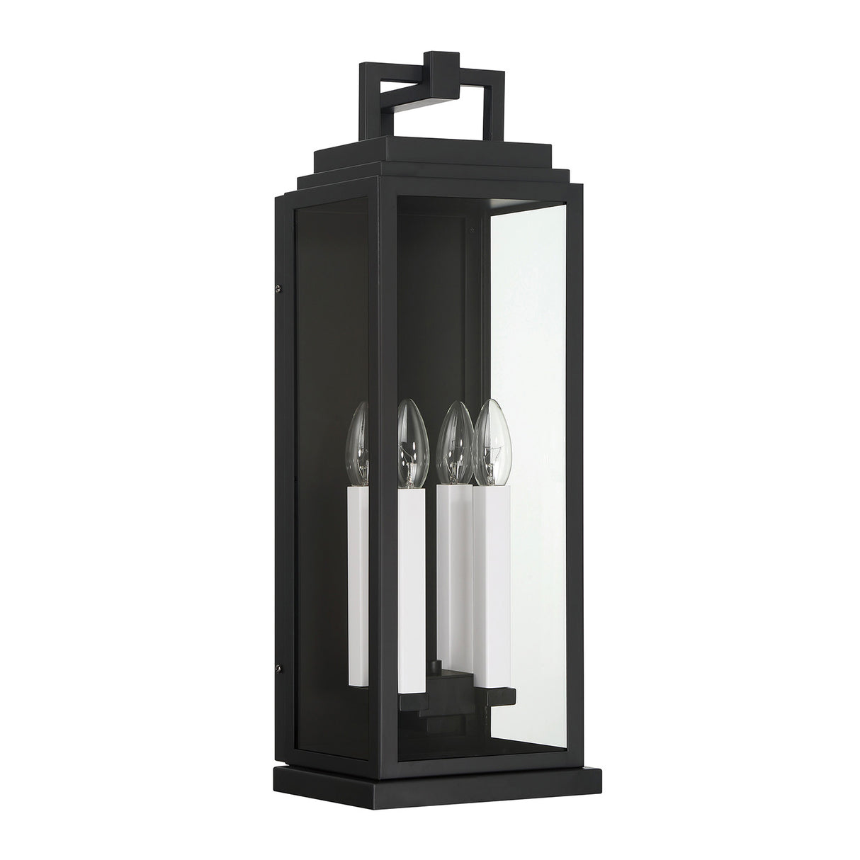 Easton Outdoor Wall Light, Large 22" Black
