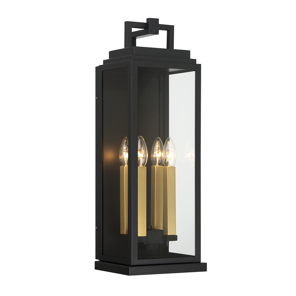 Easton Outdoor Wall Light, Large 22" Black