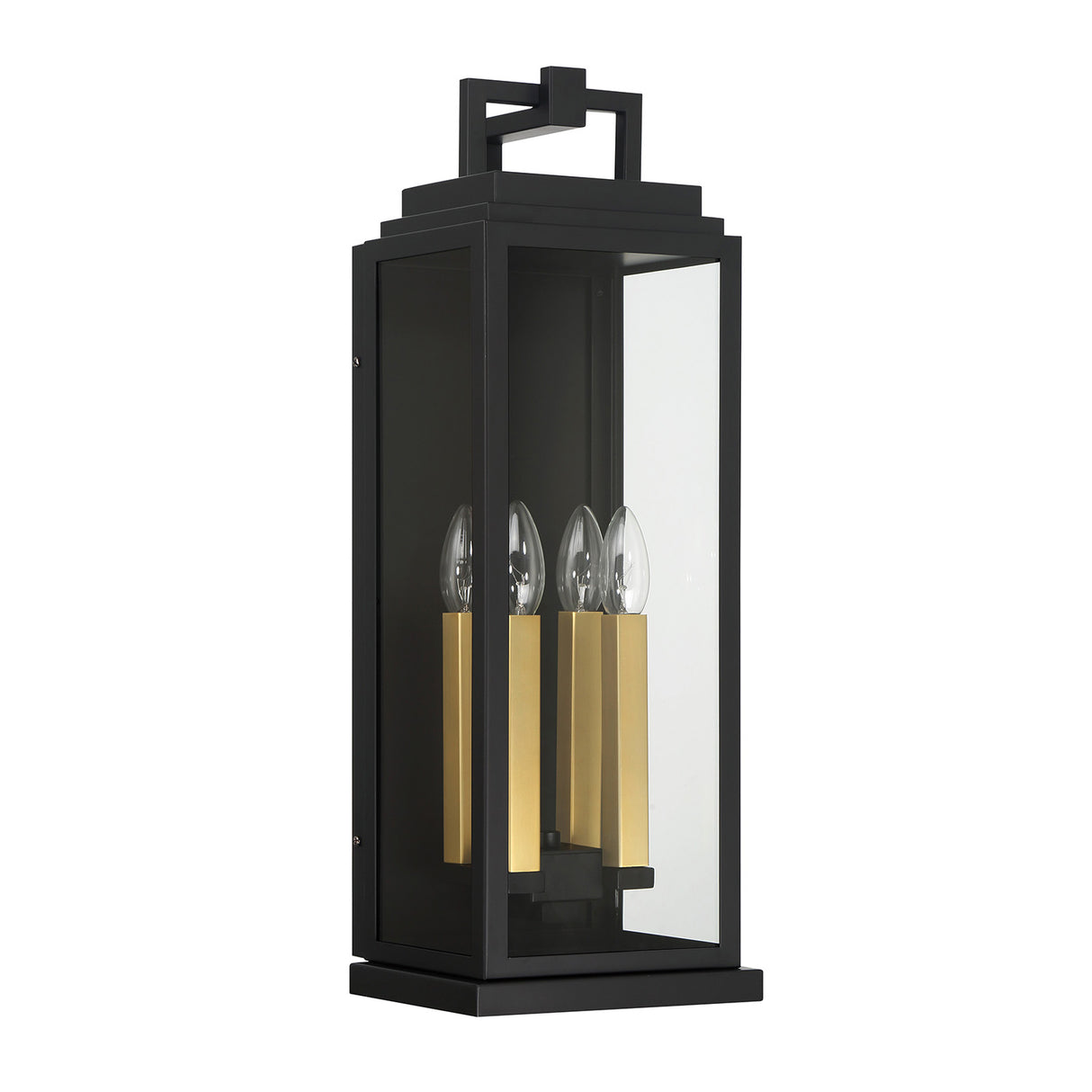 Easton Outdoor Wall Light, Large 22" Black