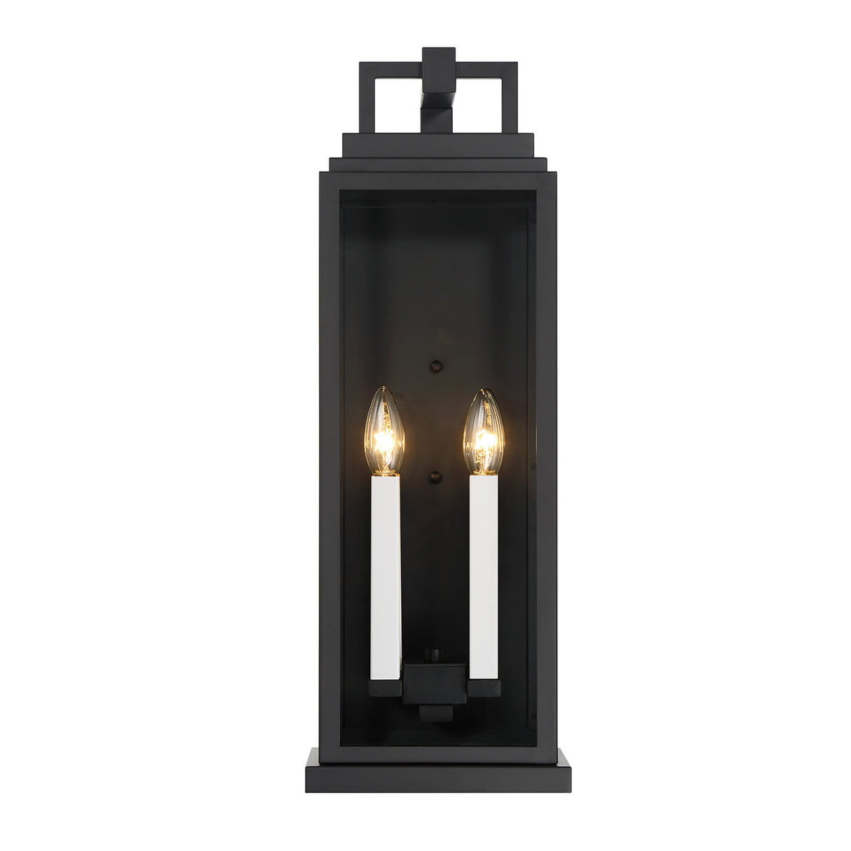 Easton Outdoor Wall Light, Large 22" Black