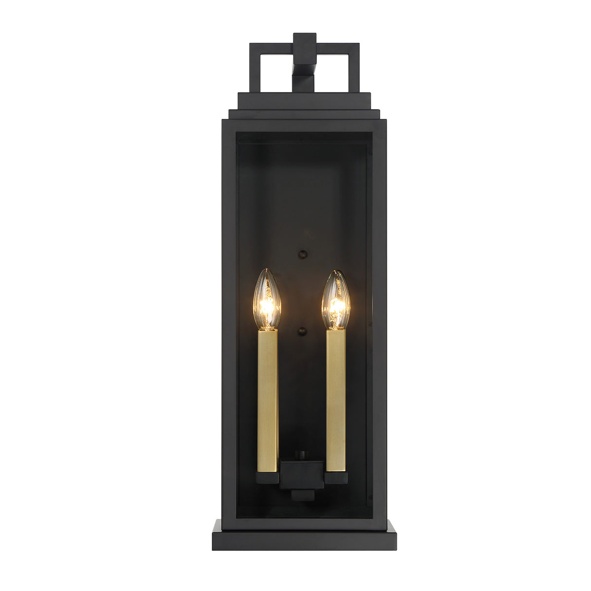 Easton Outdoor Wall Light, Large 22" Black