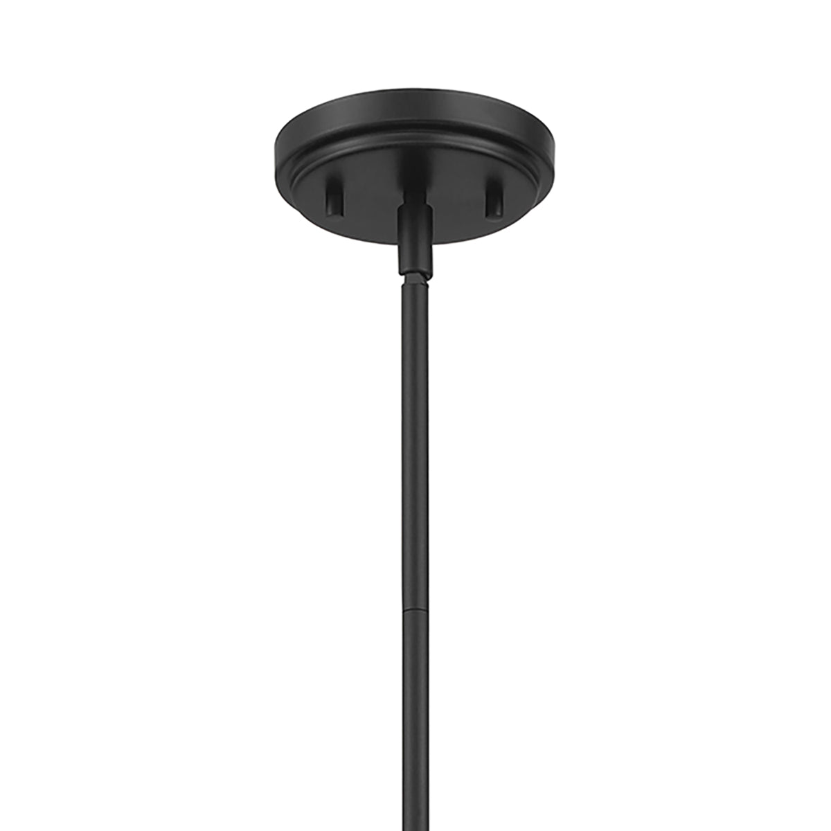 Elody Pendant 10", Matte Black and Brass