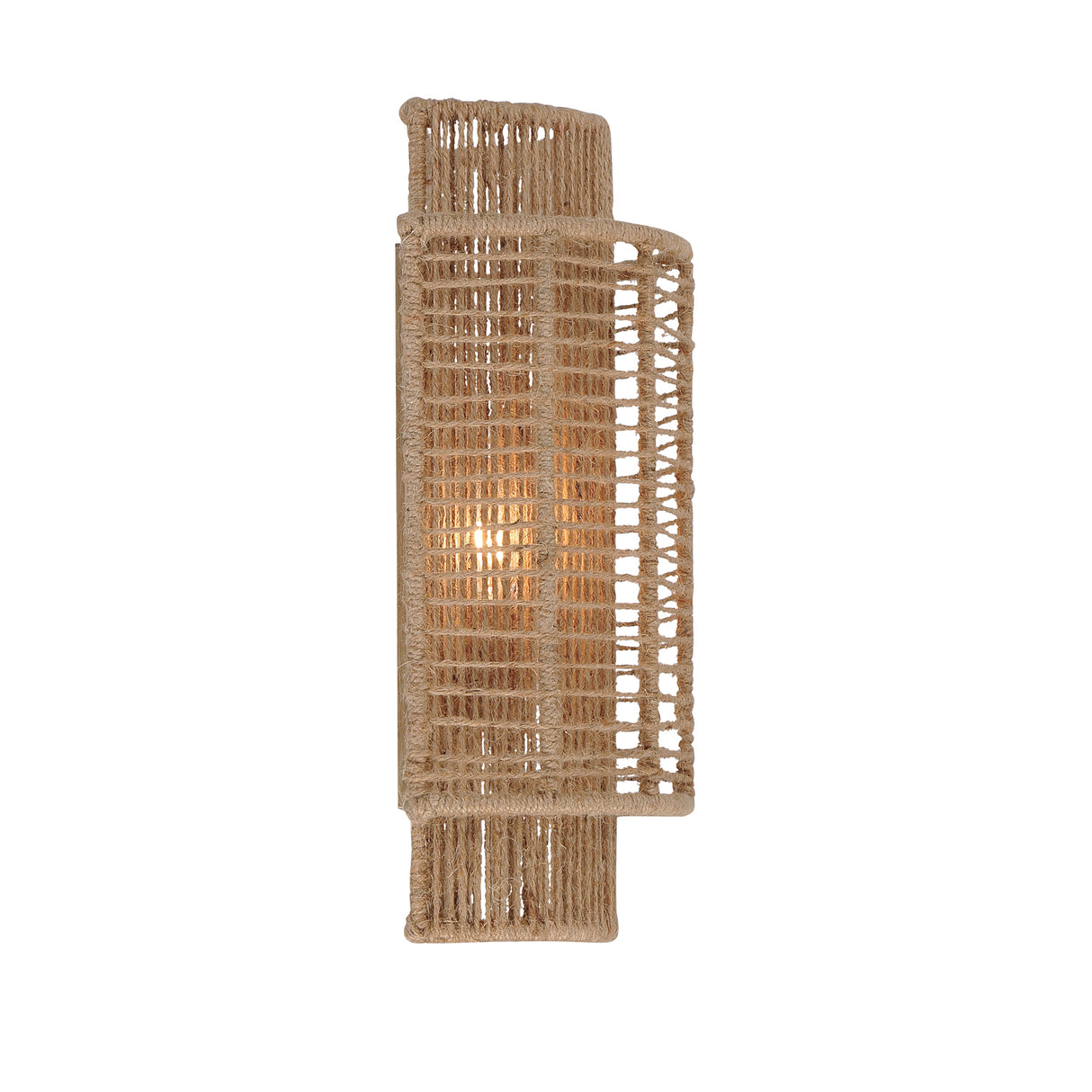 Sellah Wall Sconce, Jute and Satin Sand