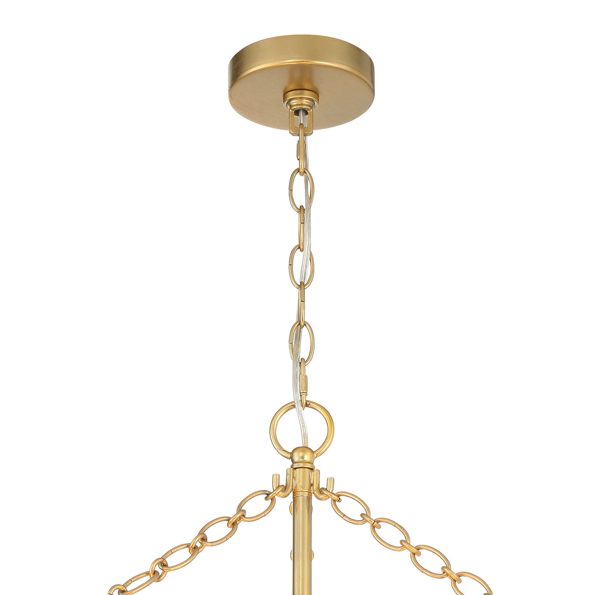 Sorelle 10 Light Chandelier 24", Jute and Soft Brass