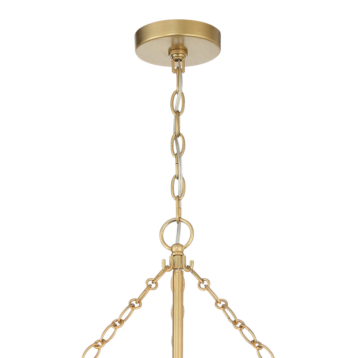 Sorelle 20 Light Chandelier 32", Jute and Soft Brass