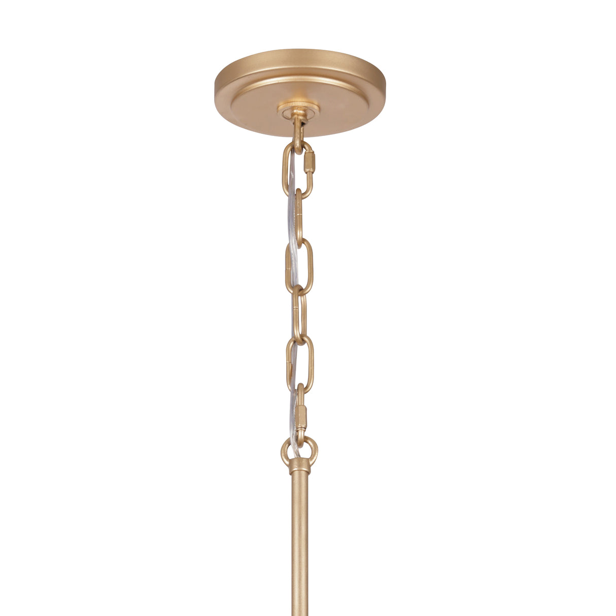 Sienna Large Pendant 21", Rattan and Soft Brass
