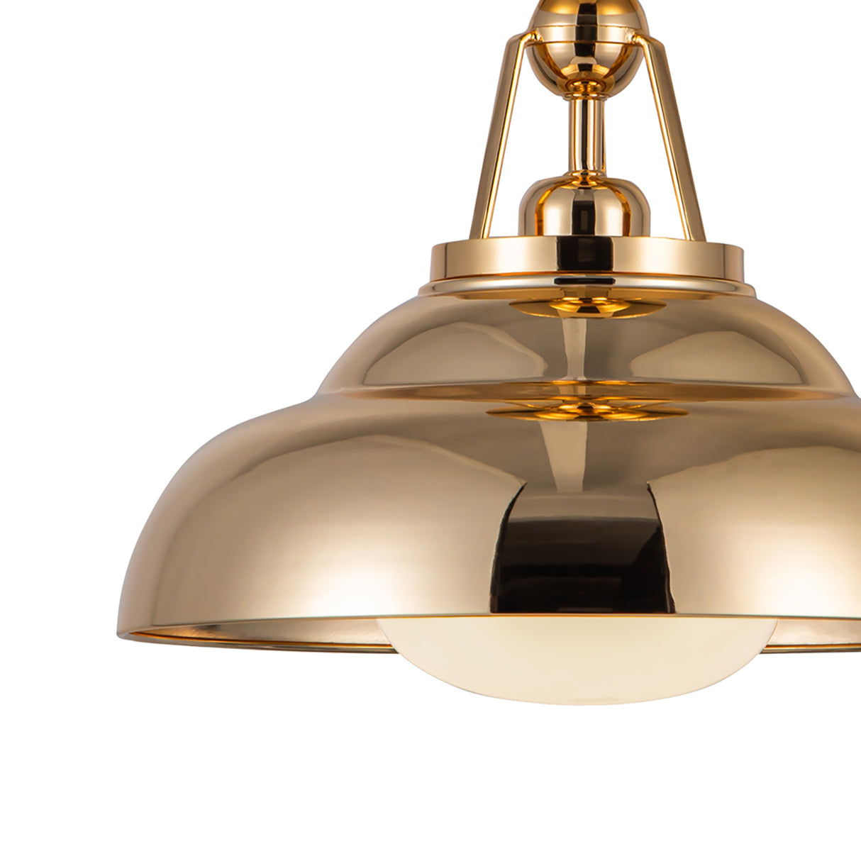 Neville Semi-Flush 12", Polished Brass