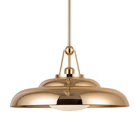 Neville Pendant 20", Polished Brass