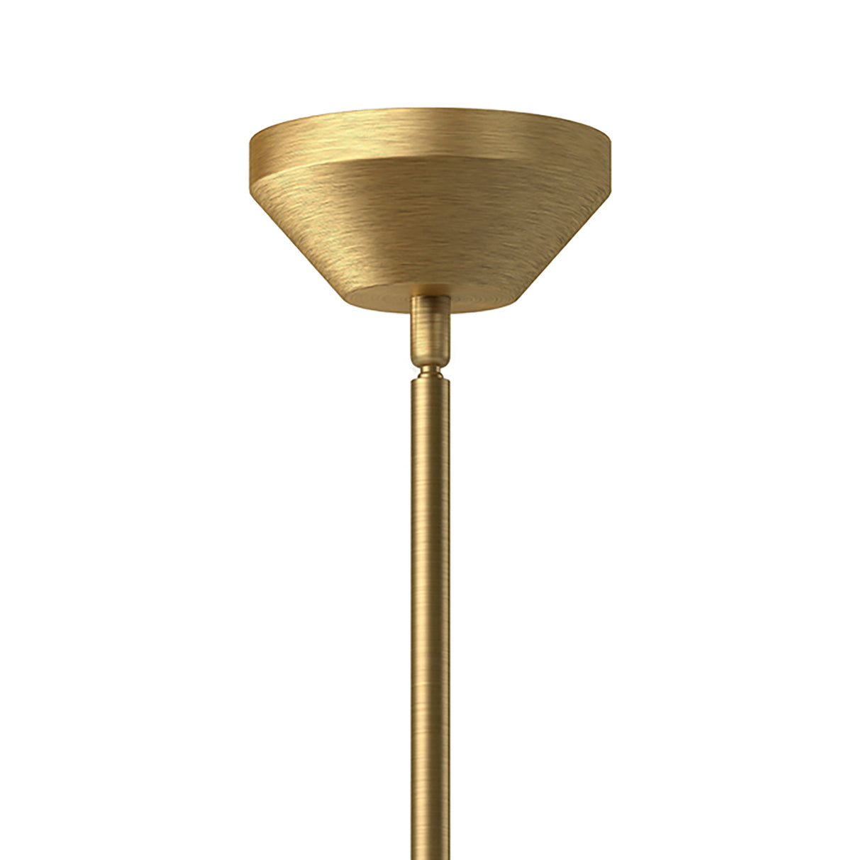 Cori Medium Pendant 14", Brushed Brass and Milk Glass