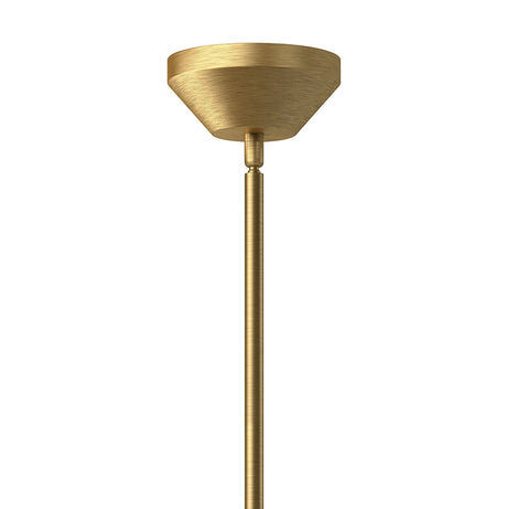 Cori Small Pendant 8", Brushed Brass and Milk Glass