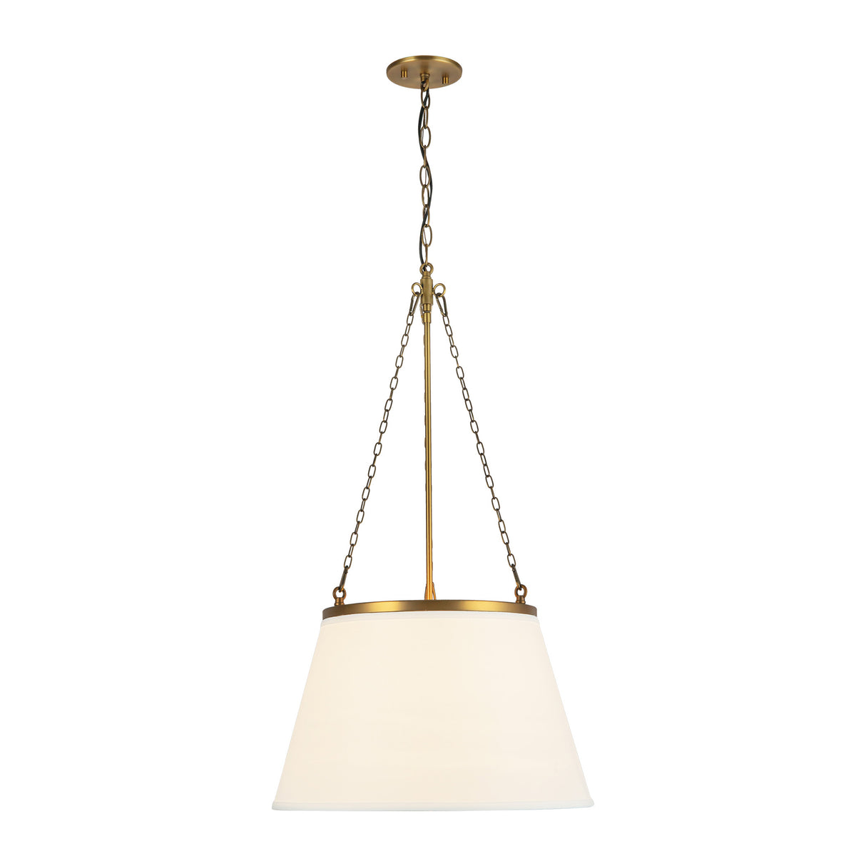 Adrian Pendant 18", Antique Brass
