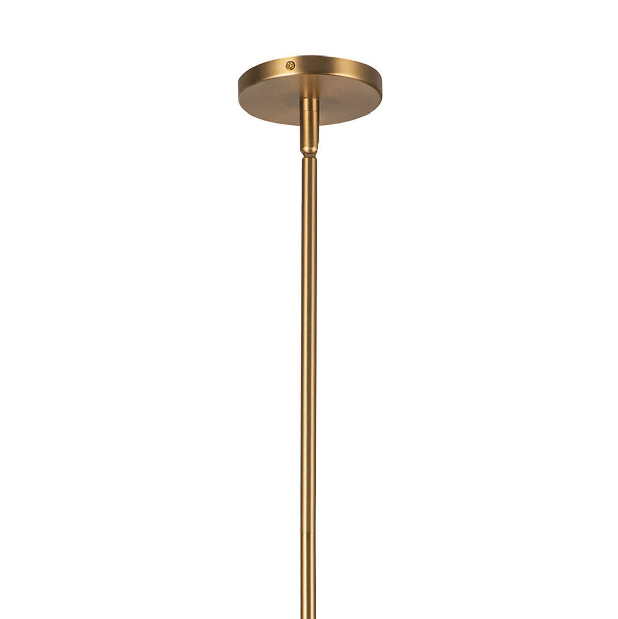 Reese Medium Pendant 14", Aged Brass and Opal Glass