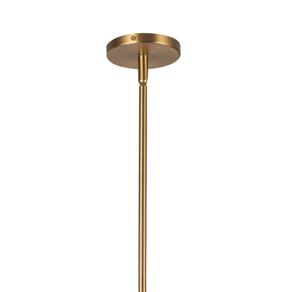 Reese Large Pendant 20", Aged Brass and Opal Glass