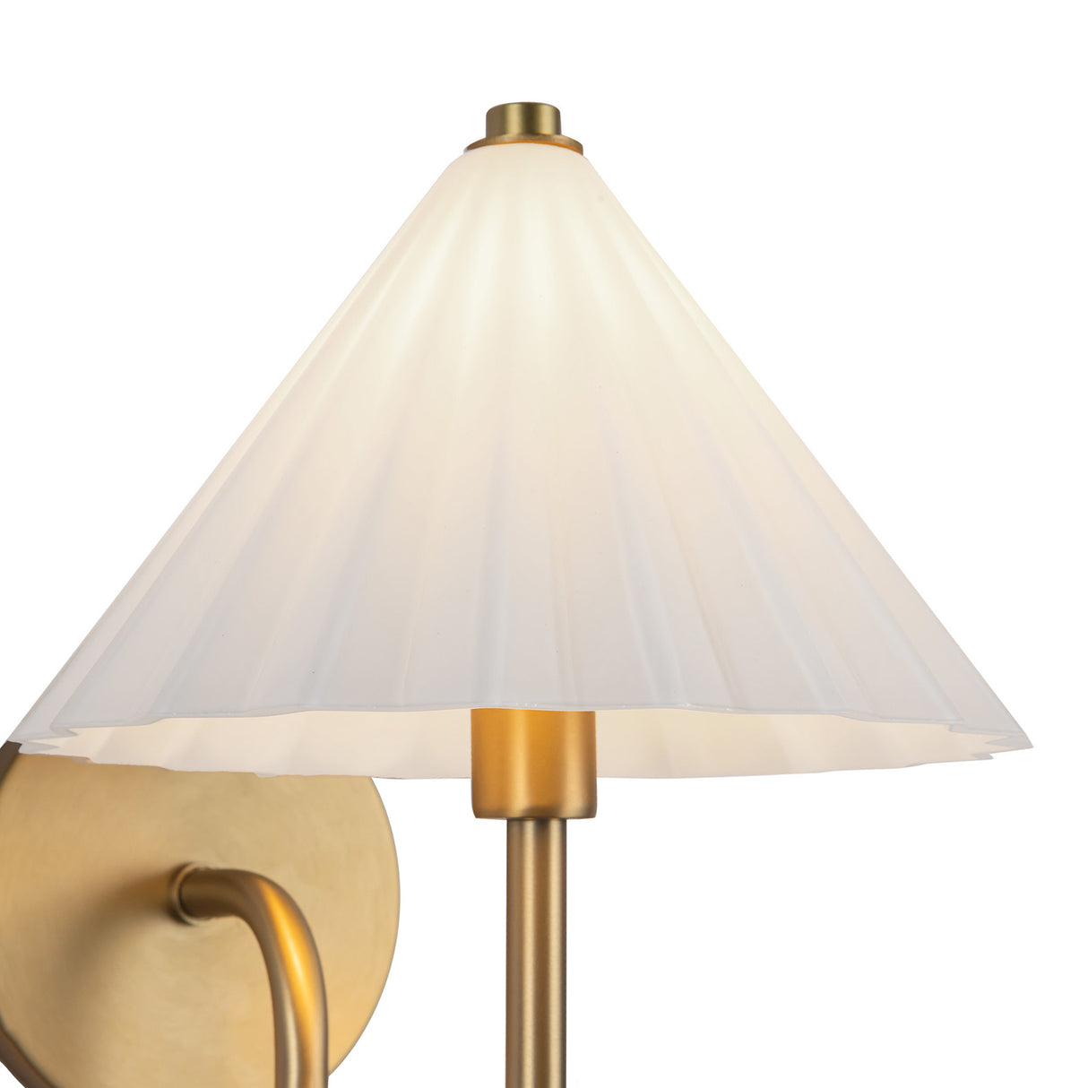 Reese Wall Sconce, Aged Brass and Opal Glass