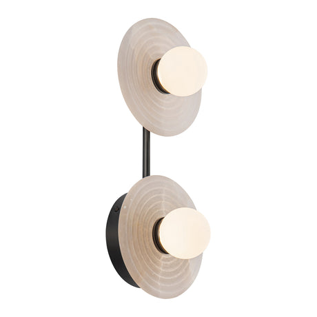 Bren 2 Light LED Vanity, Urban Bronze and Alabaster