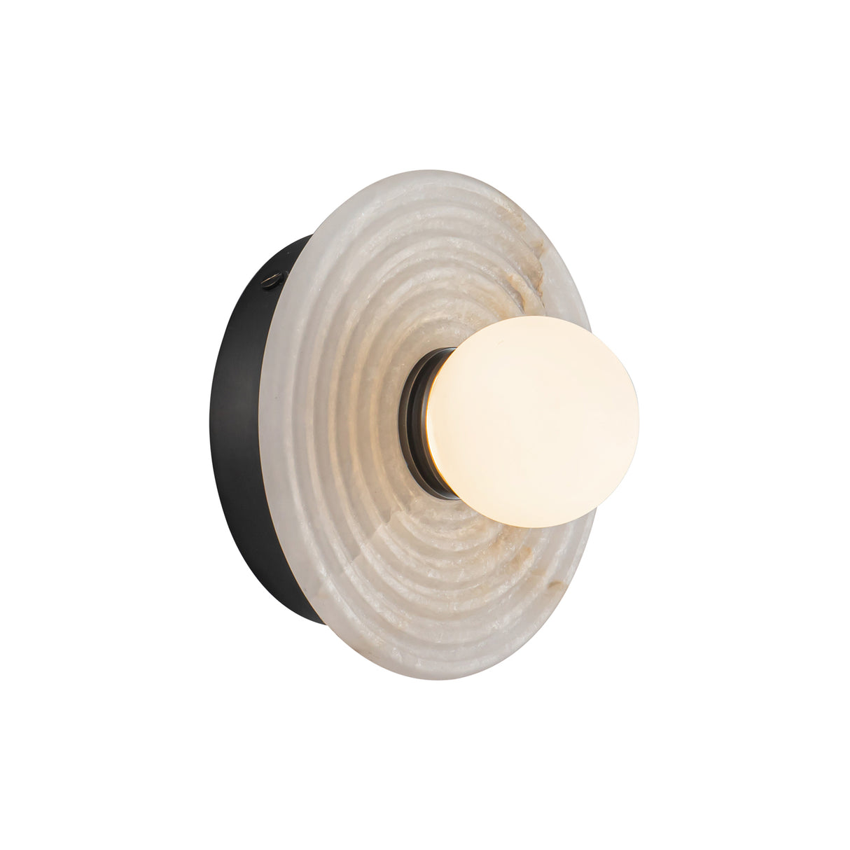 Bren LED Wall Sconce, Urban Bronze and Alabaster