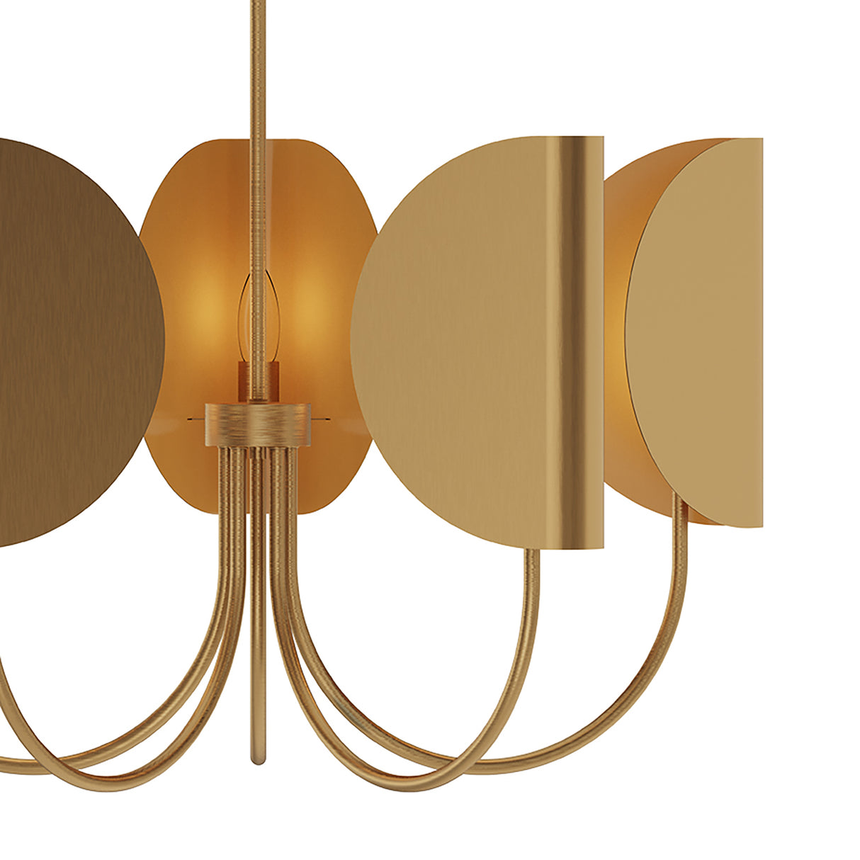 Nico 5 Light Chandelier 32", Antique Brass