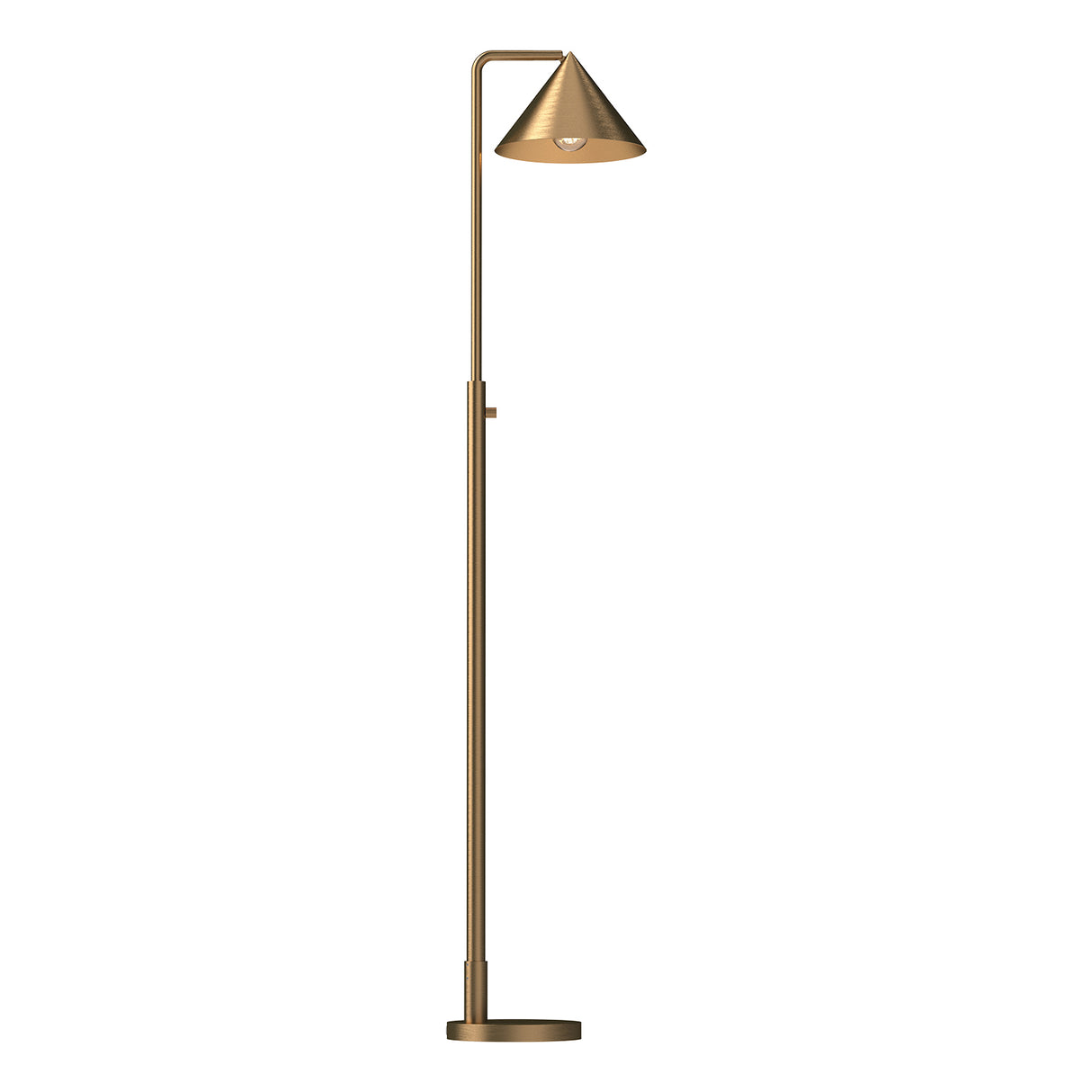Juno Floor Lamp, Brushed Brass